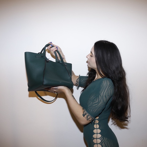 Celine Small Big Bag, FW18 Dark Green Leather - Picture 10 of 13